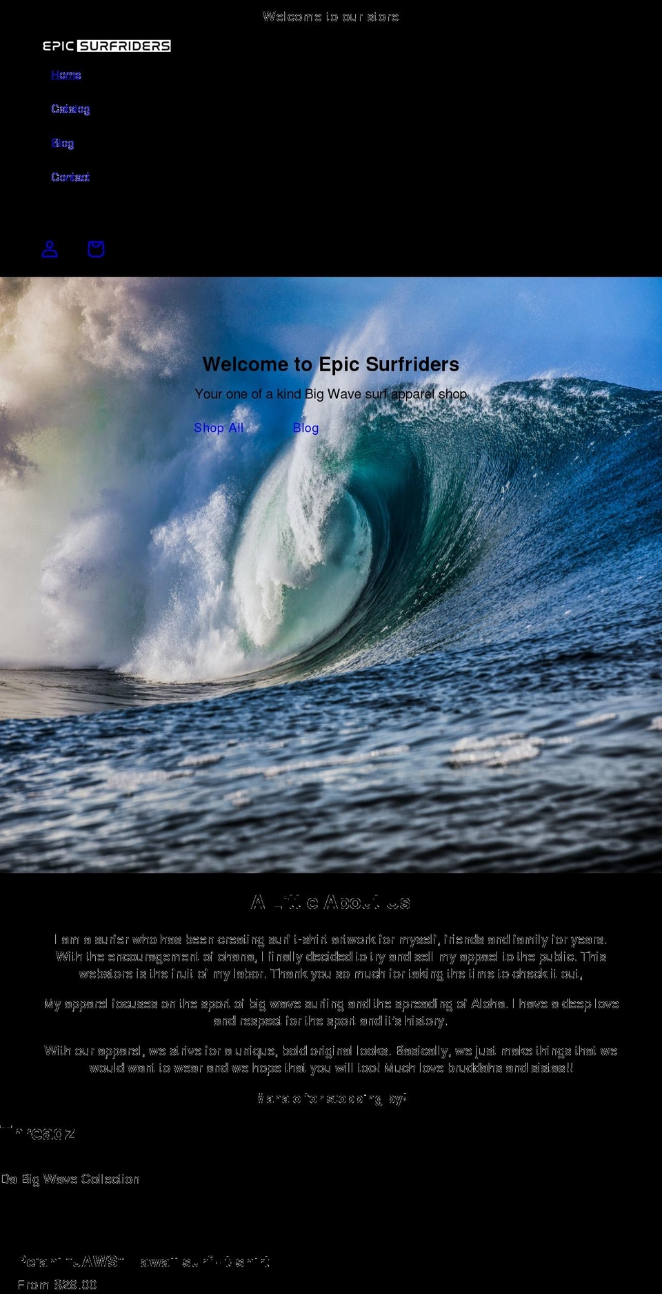 nuinalusurf.com shopify website screenshot