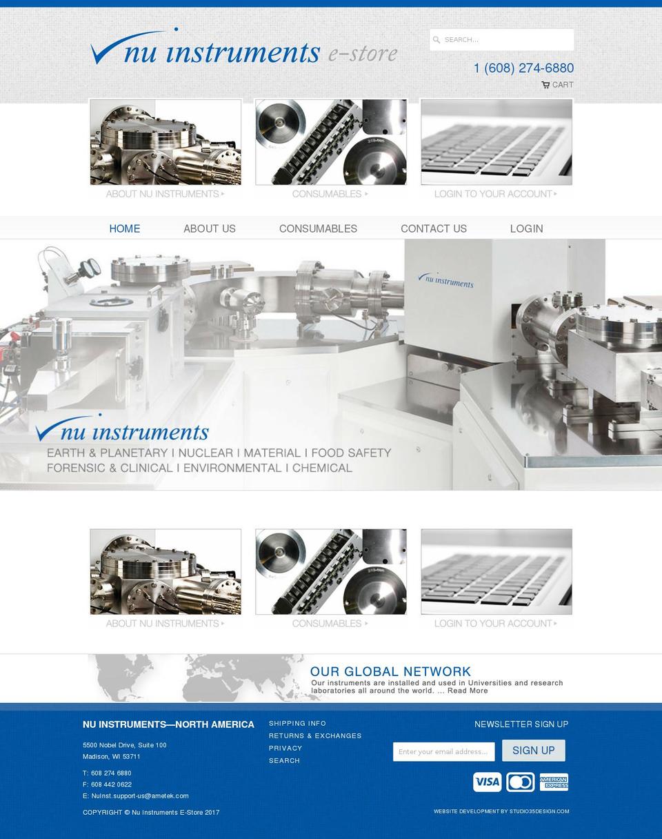 nuins-northamerica.com shopify website screenshot