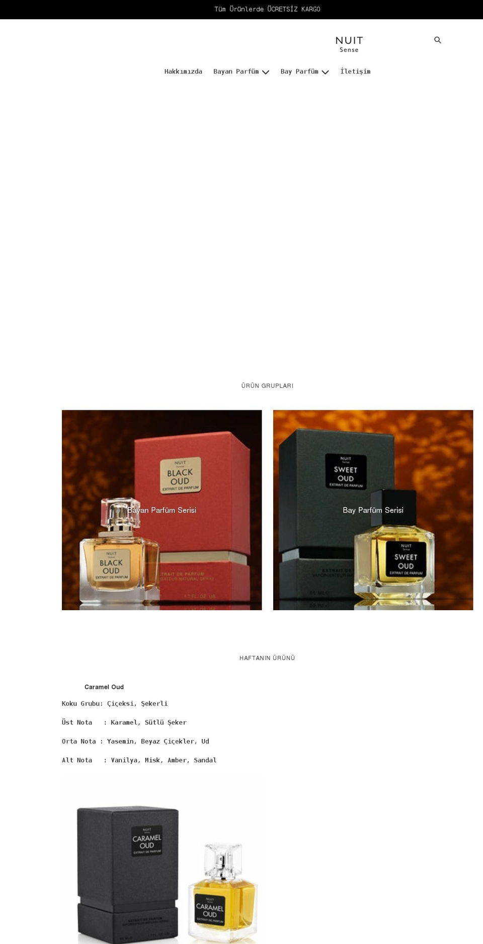 nuitparfum.com shopify website screenshot