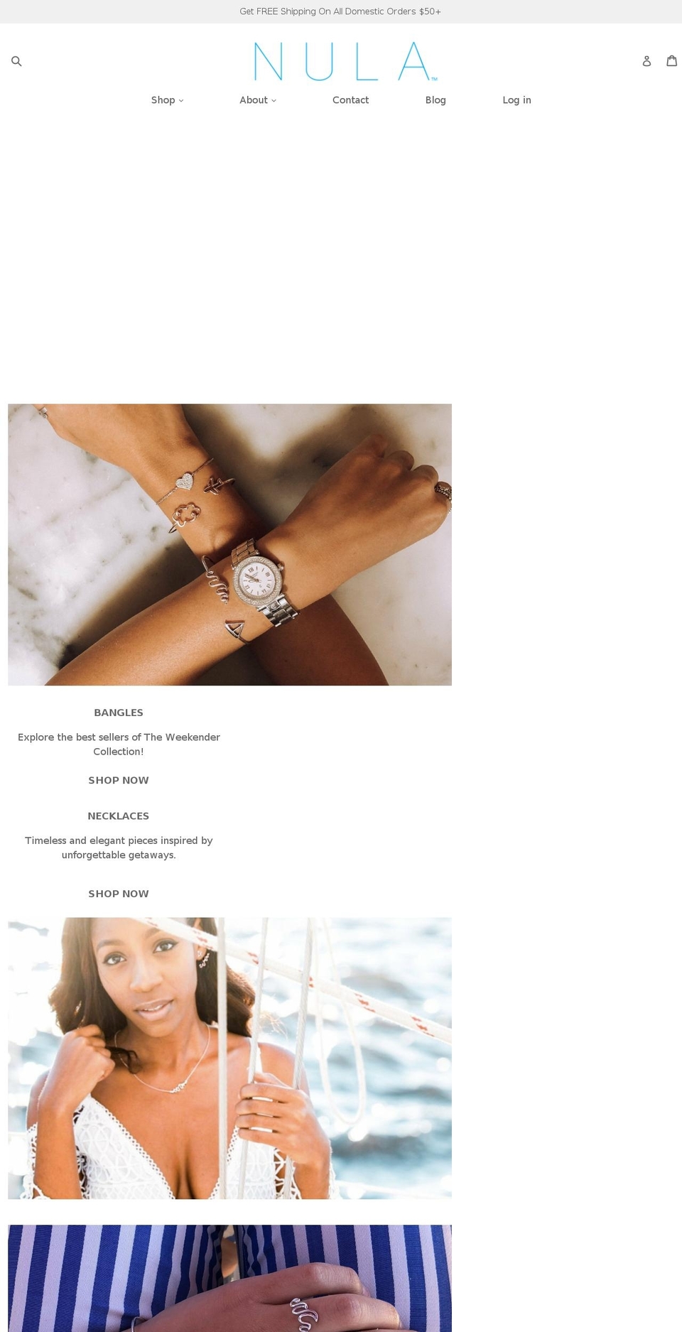 NULA 2018 Shopify theme site example nulajewelry.com