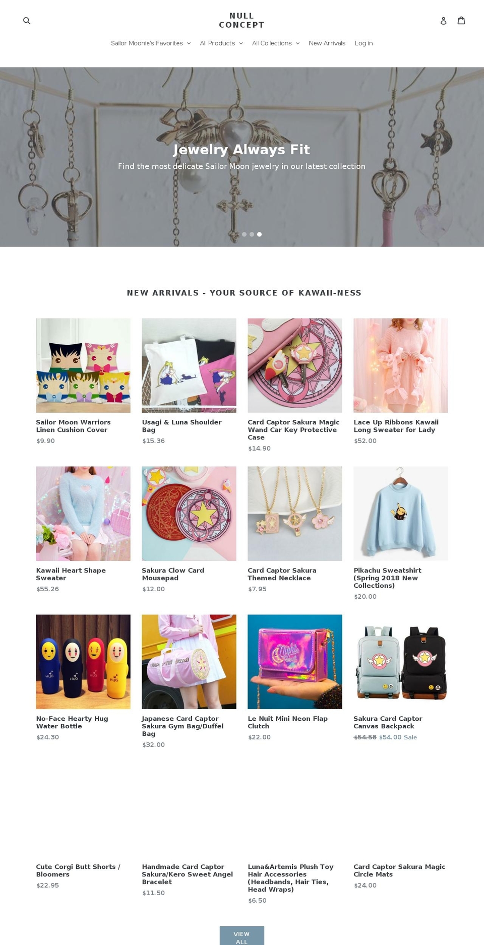 nullconcept.com — Shopify storefront screenshot