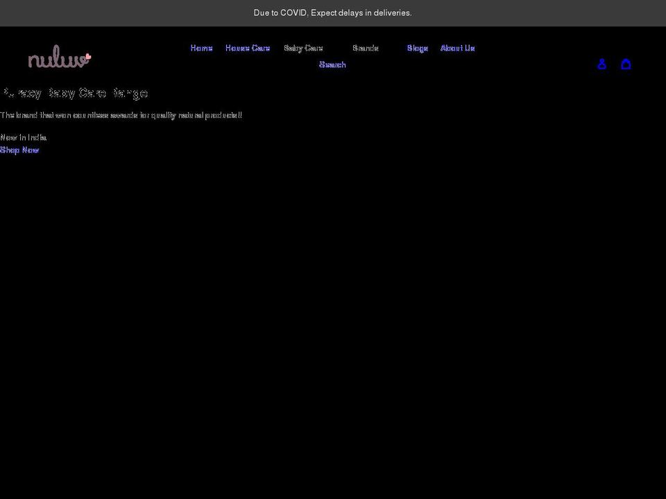 nuluv.in shopify website screenshot