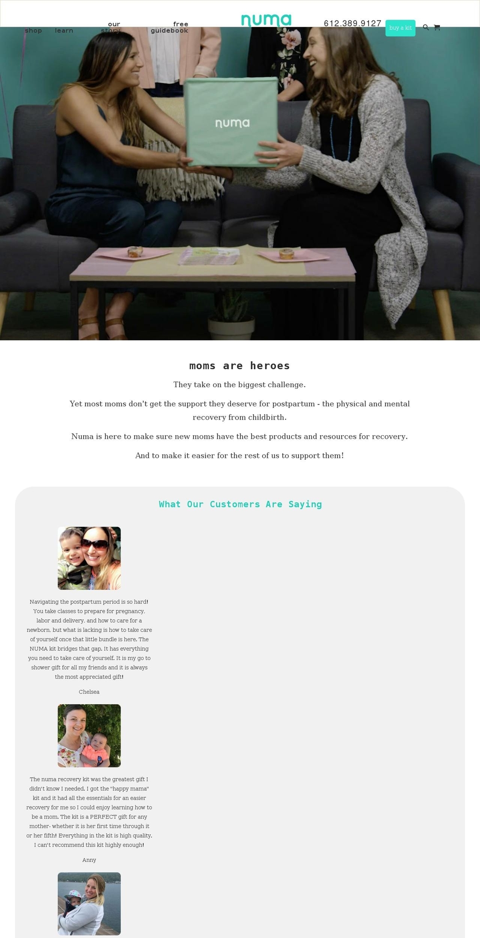numakits.com shopify website screenshot