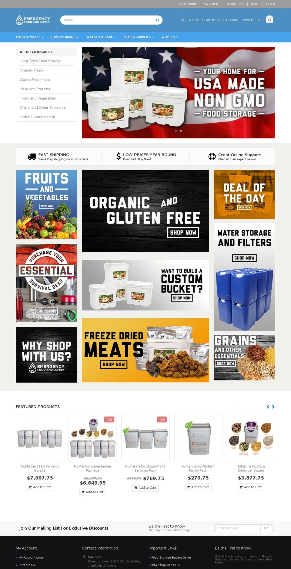 numannafood.com — Shopify storefront screenshot