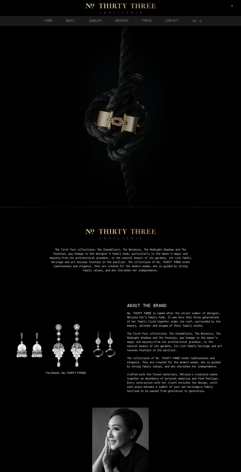 number-33.com shopify website screenshot