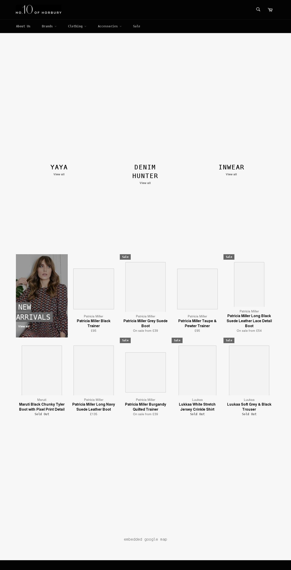 number10horbury.co.uk shopify website screenshot