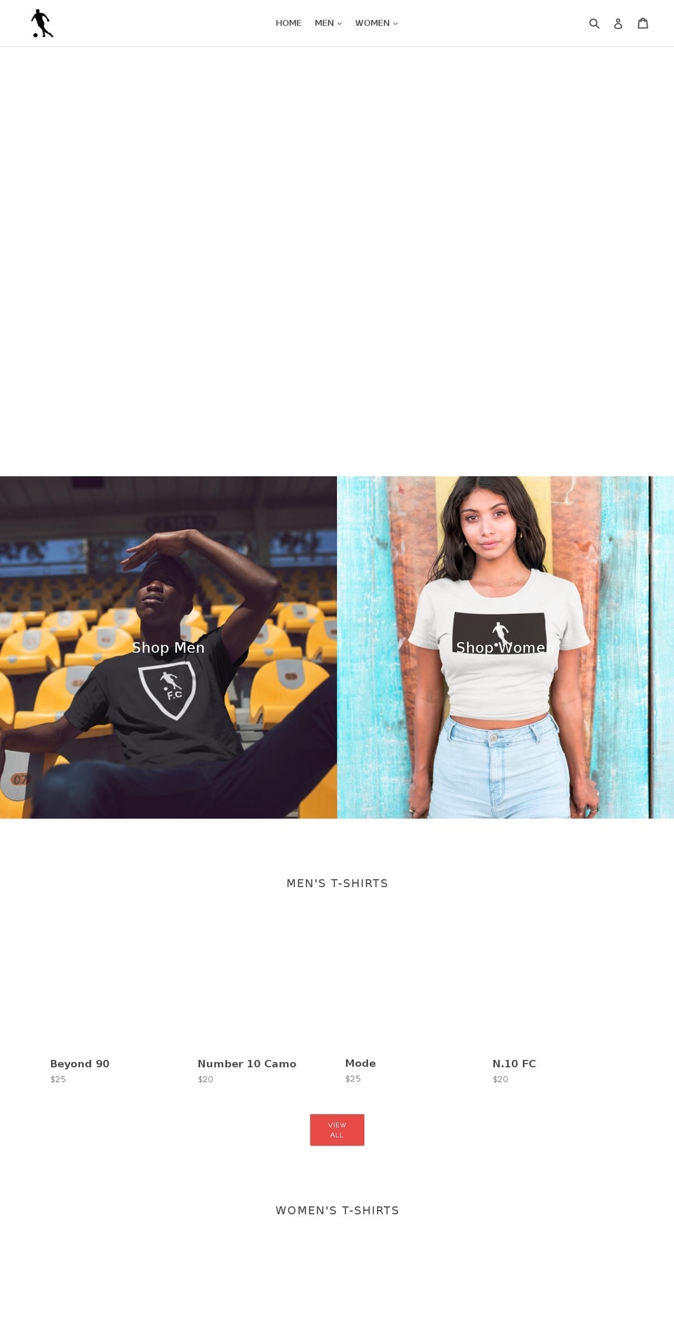 number10sports.com — Shopify storefront screenshot