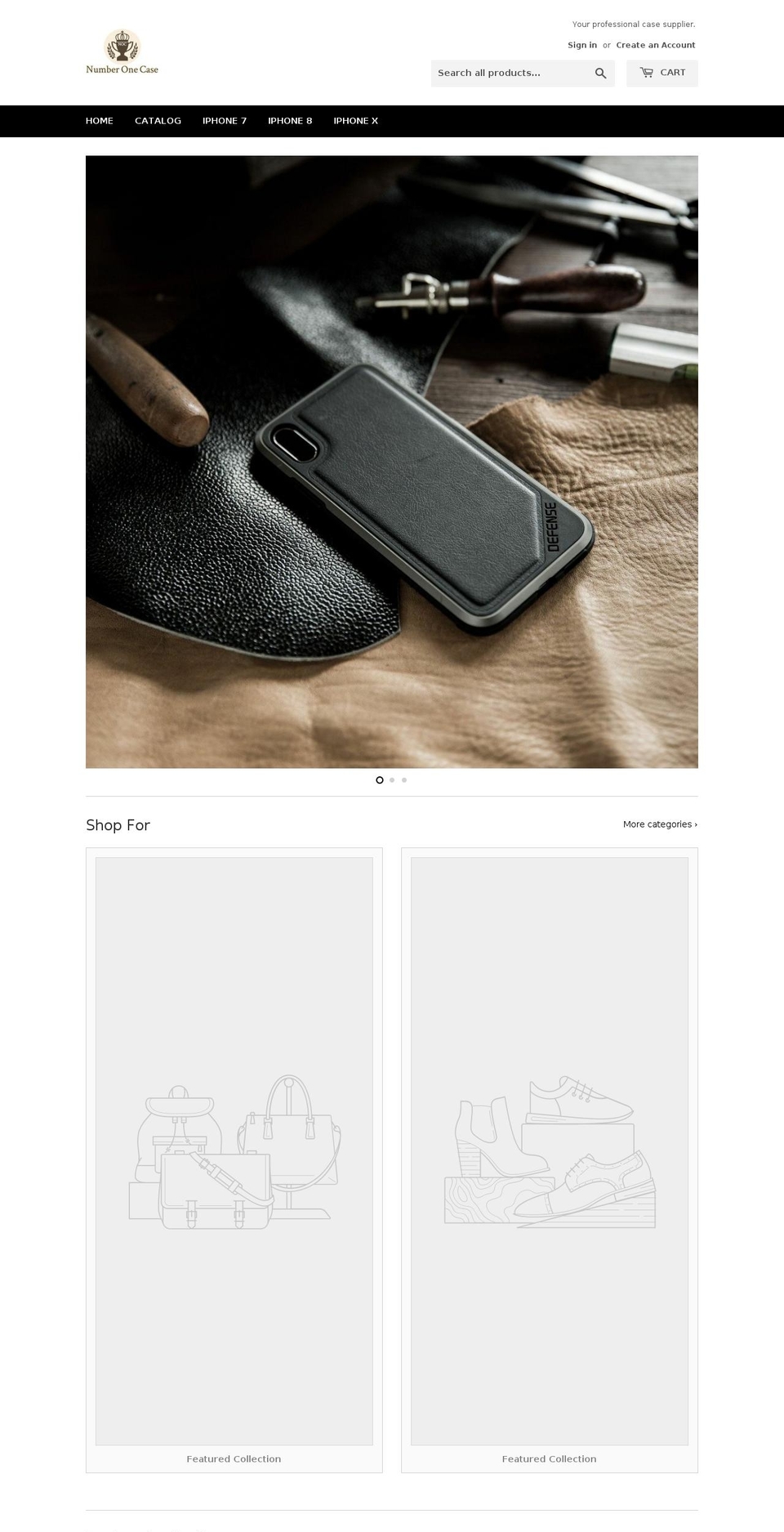 numberonecase.com shopify website screenshot