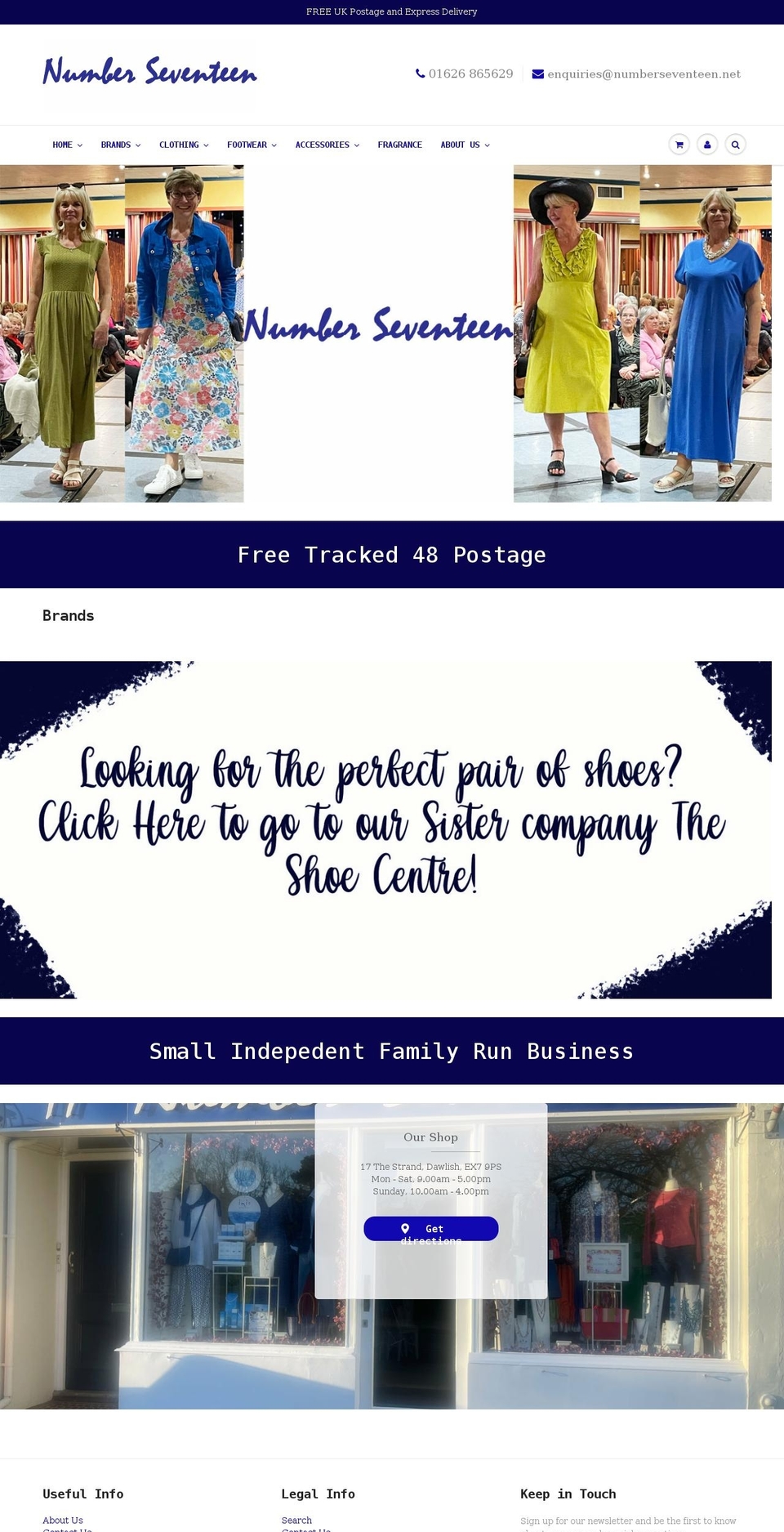 numberseventeen.net shopify website screenshot