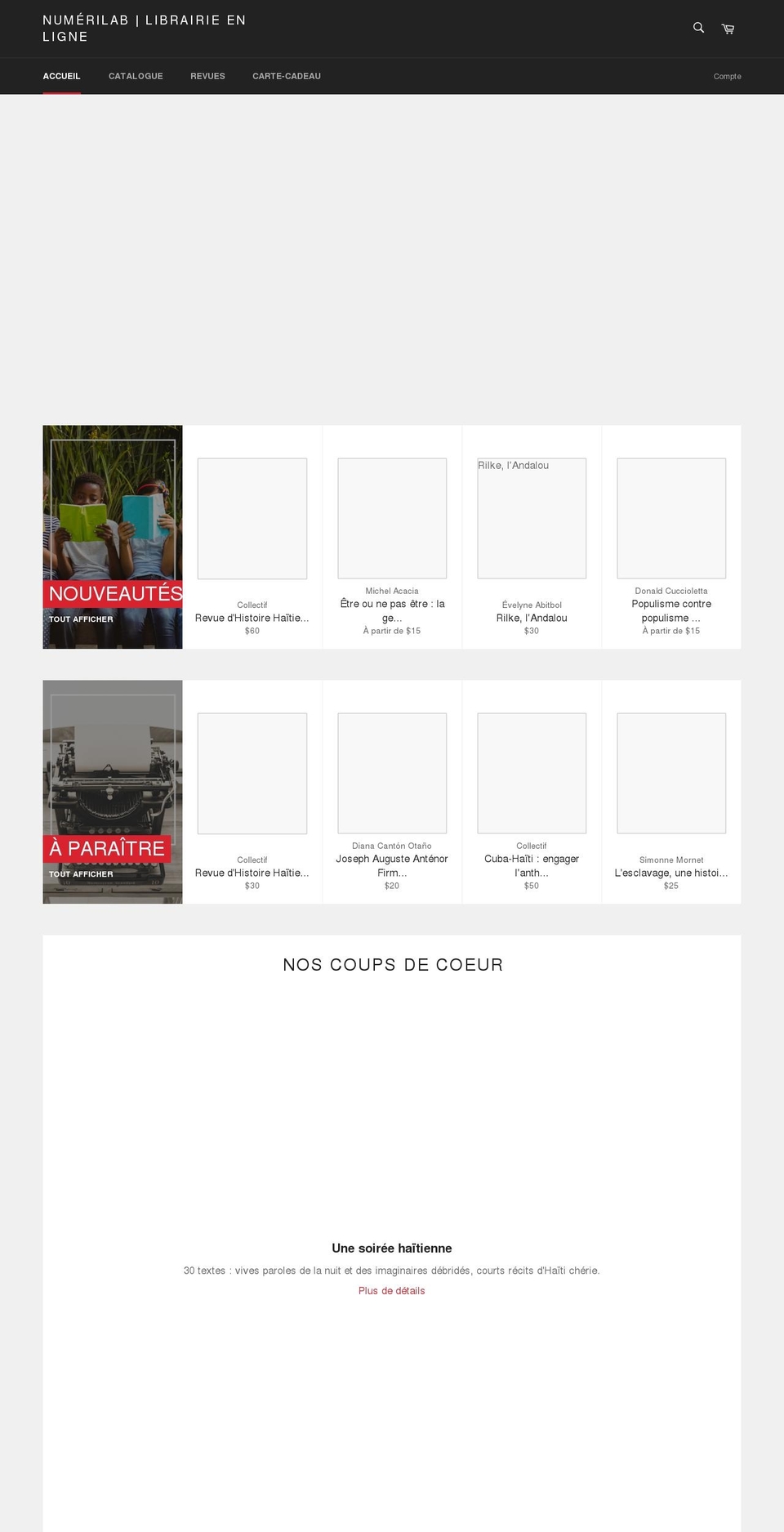 numerilab.store shopify website screenshot