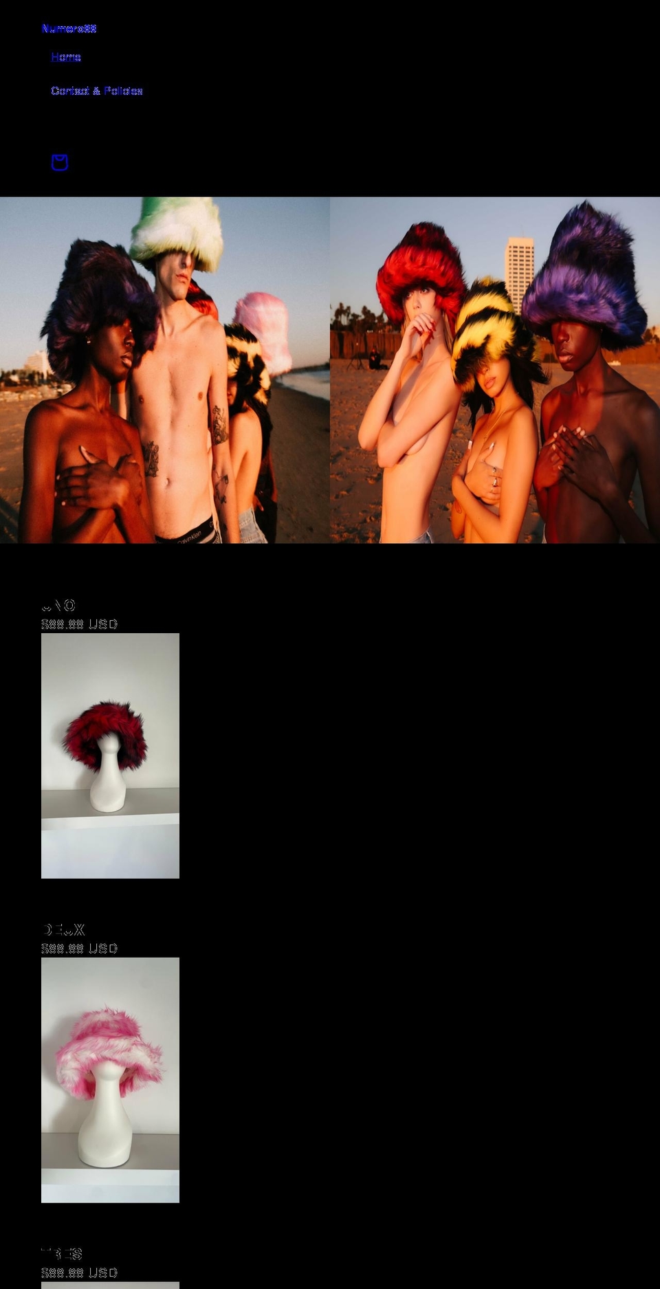 numero88.com shopify website screenshot