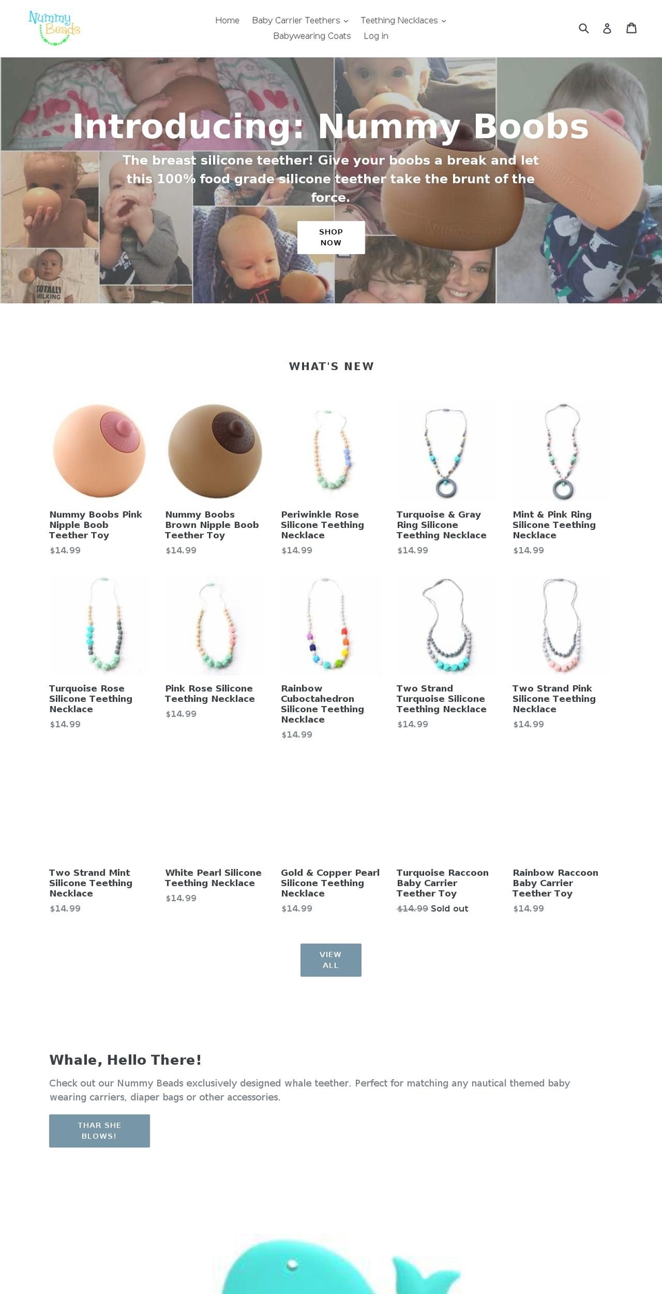 nummybeads.com shopify website screenshot