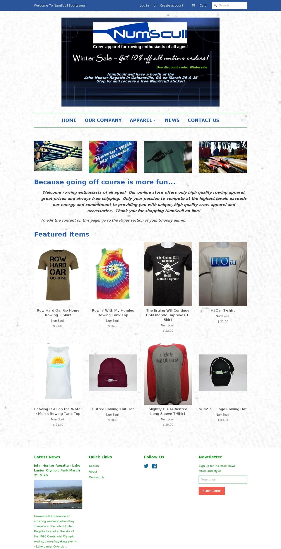 numscull.com shopify website screenshot