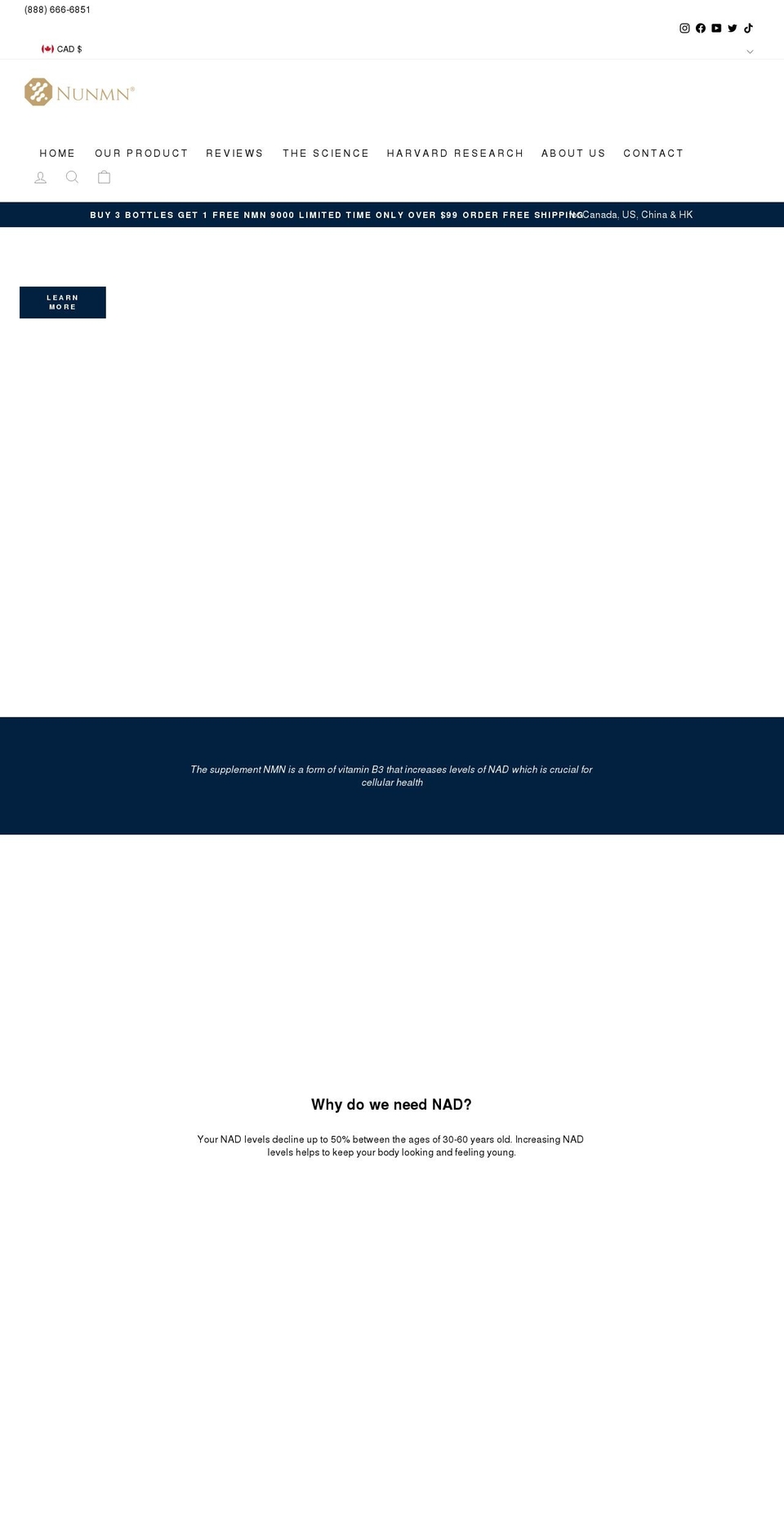 nunmn.com shopify website screenshot