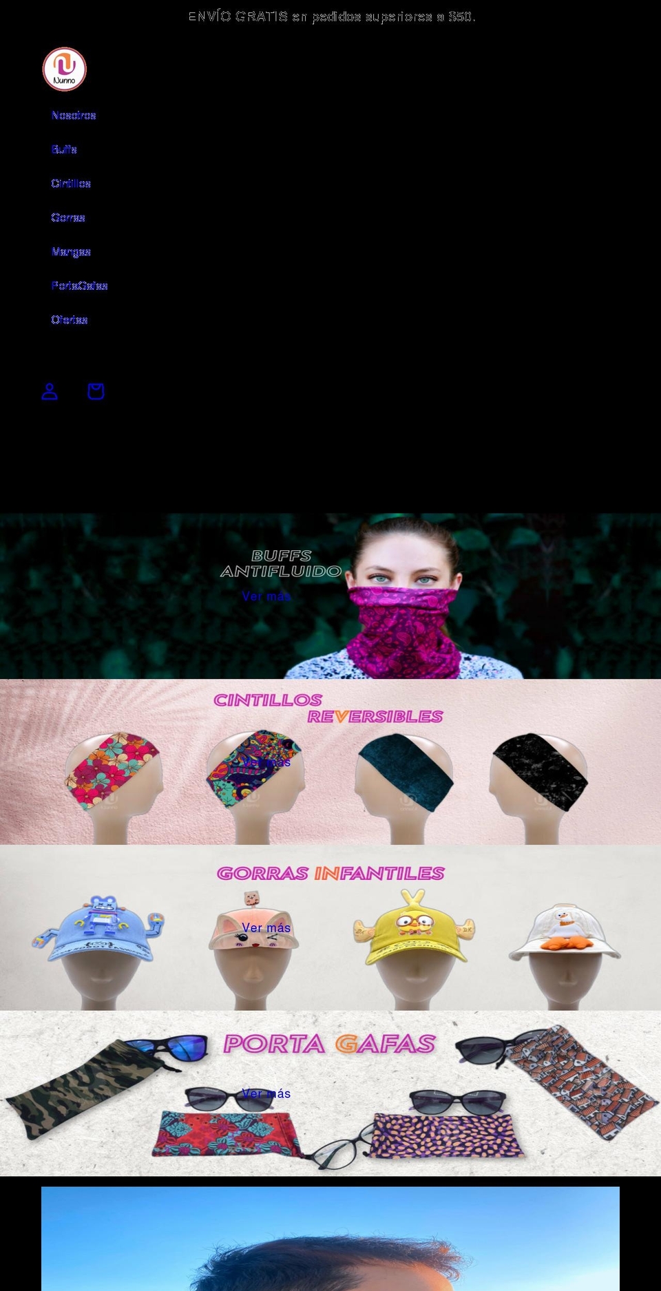 nunnoec.com — Shopify storefront screenshot