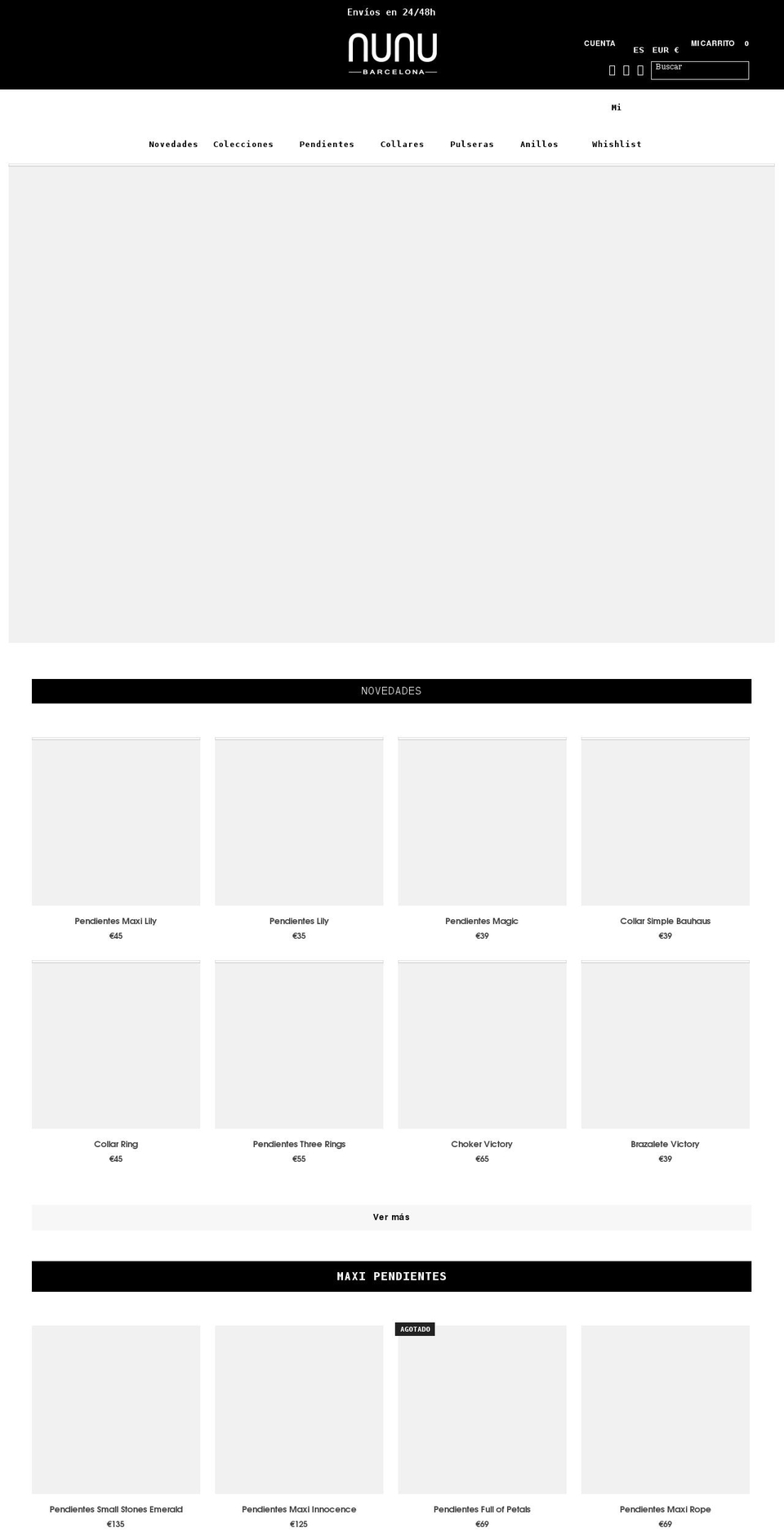 nunu-bcn.com — Shopify storefront screenshot