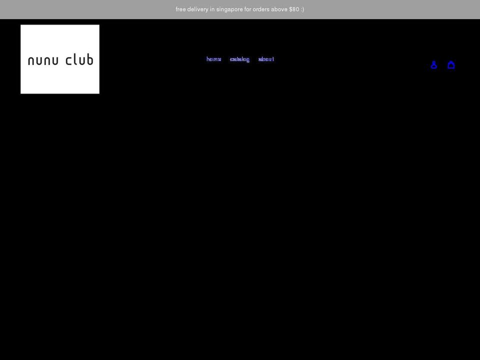 nunu-club.com shopify website screenshot