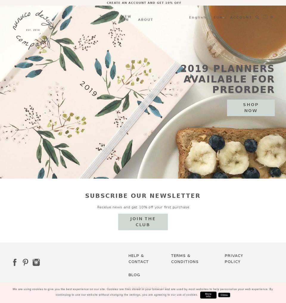 nunuco.us shopify website screenshot