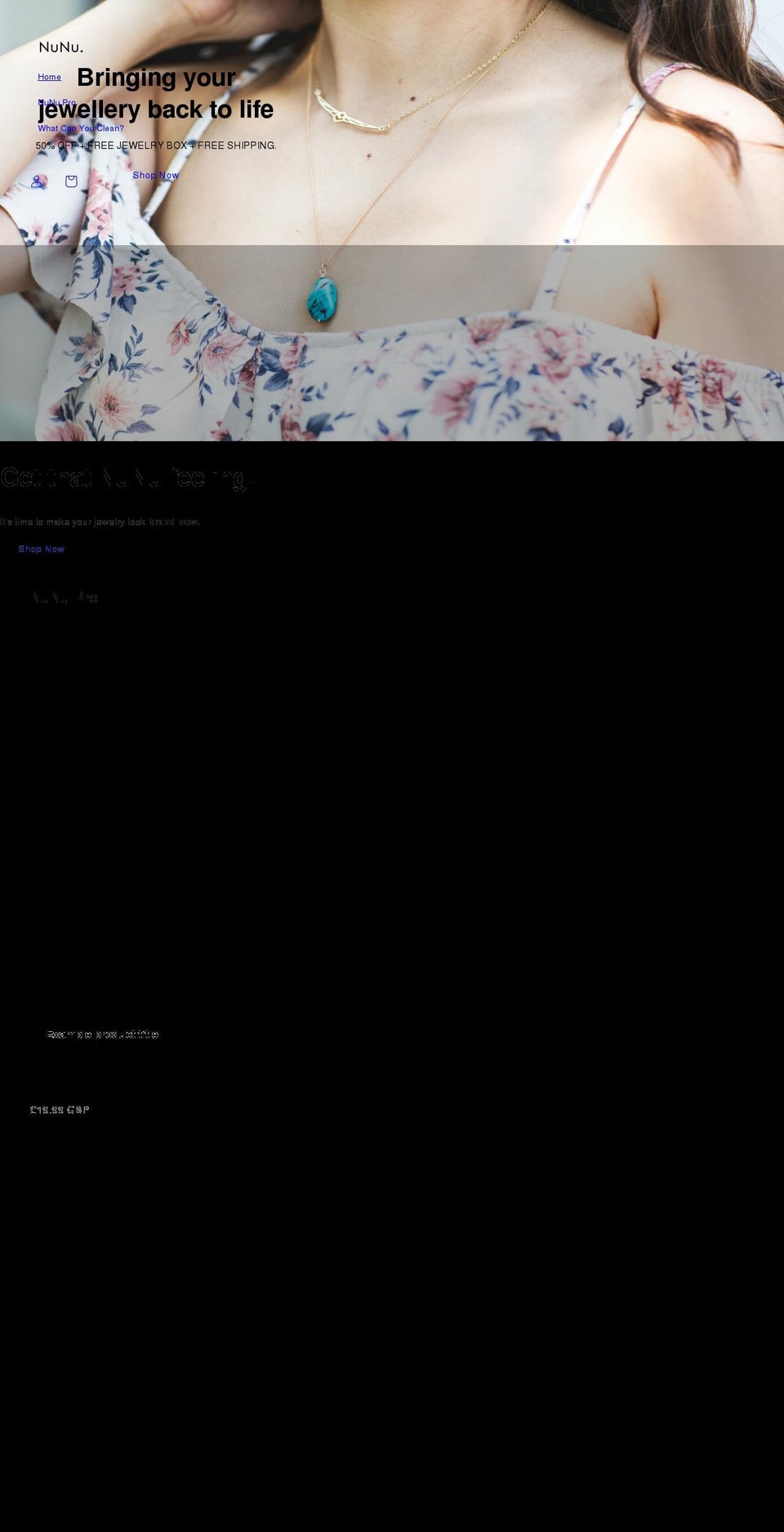 nunupro.com shopify website screenshot