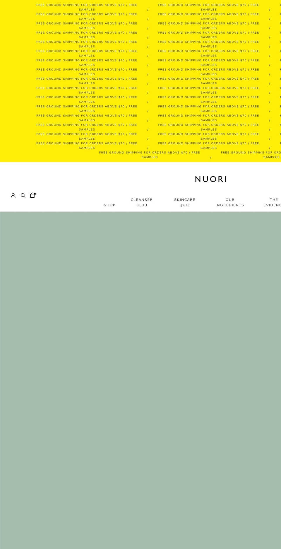 nuori.us shopify website screenshot