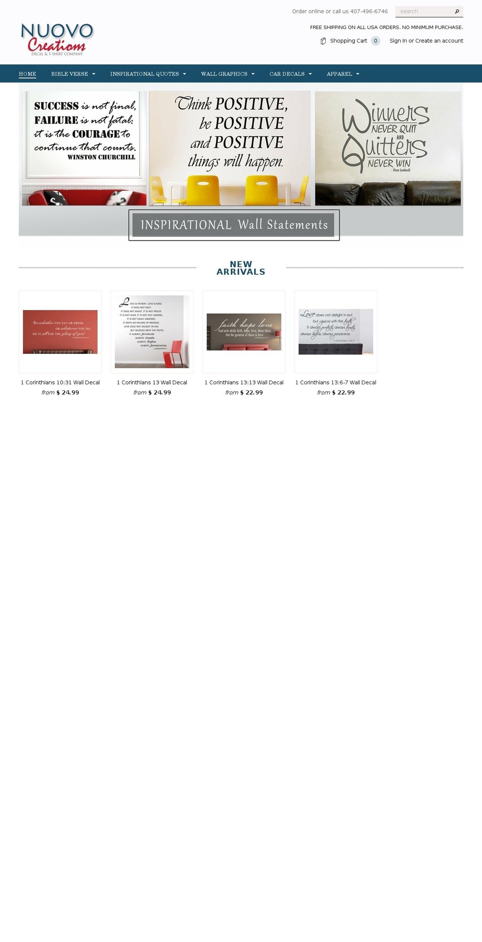 nuovocreation.com — Shopify storefront screenshot