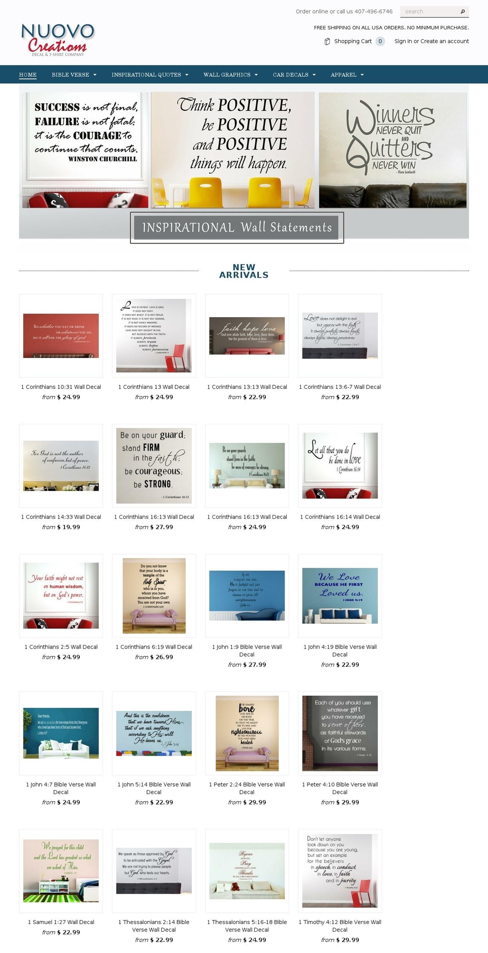 nuovocreations.com — Shopify storefront screenshot