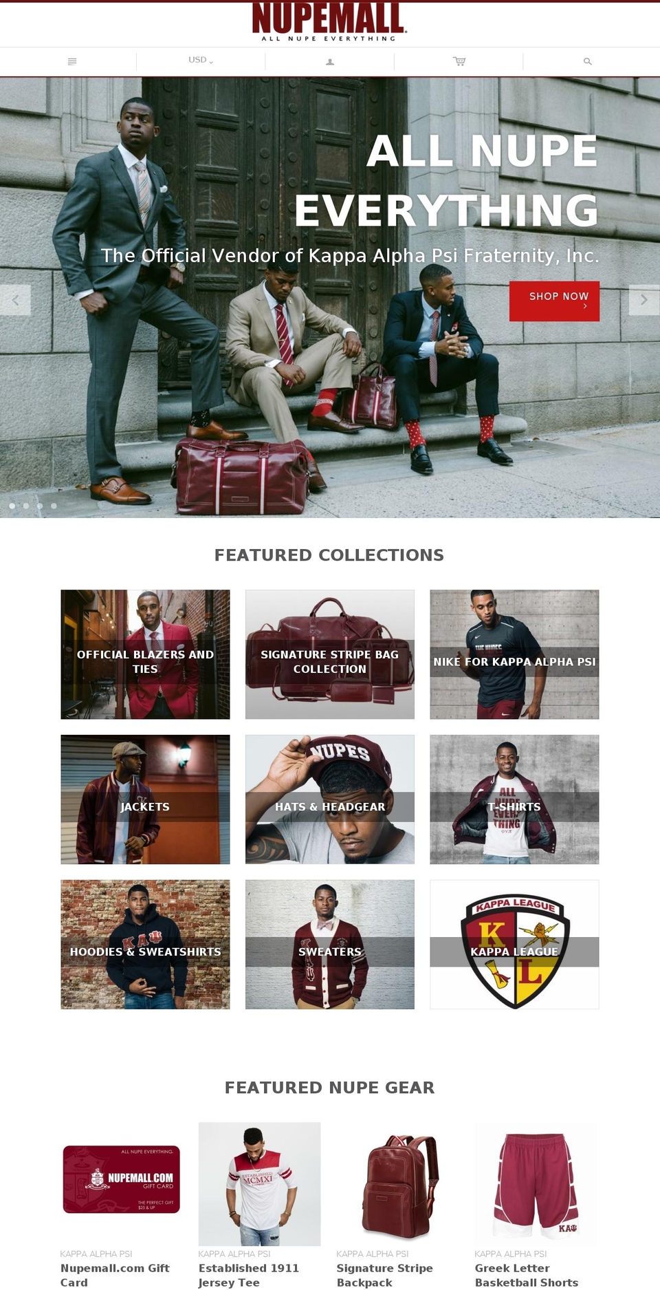 nupemall.com shopify website screenshot