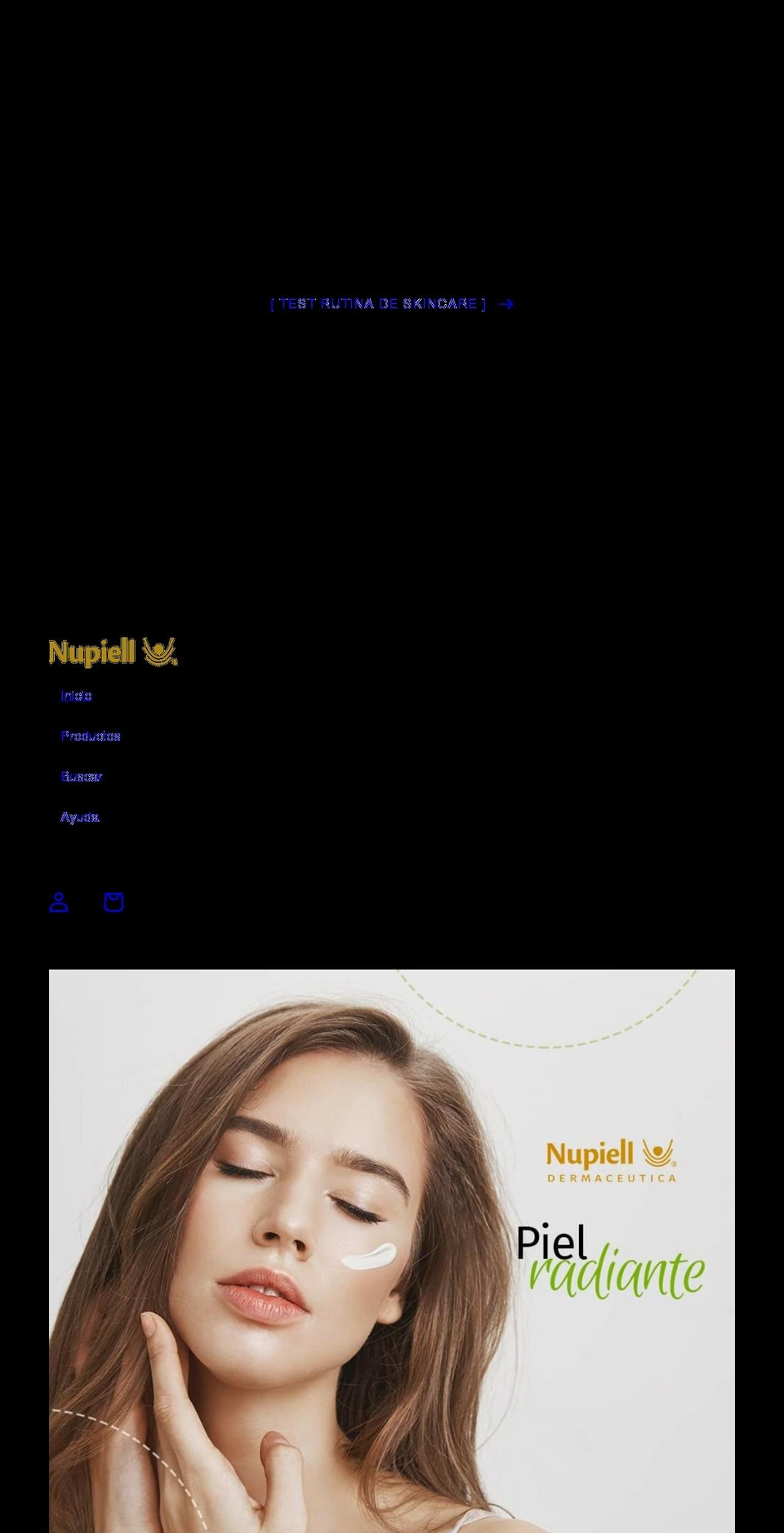 nupiell.mx shopify website screenshot