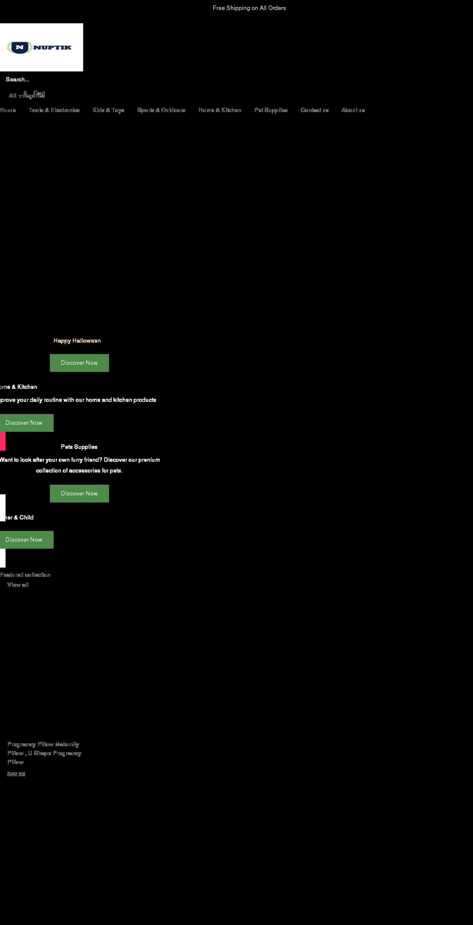 nuptik.com shopify website screenshot