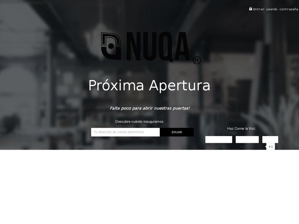 nuqaclothing.com shopify website screenshot