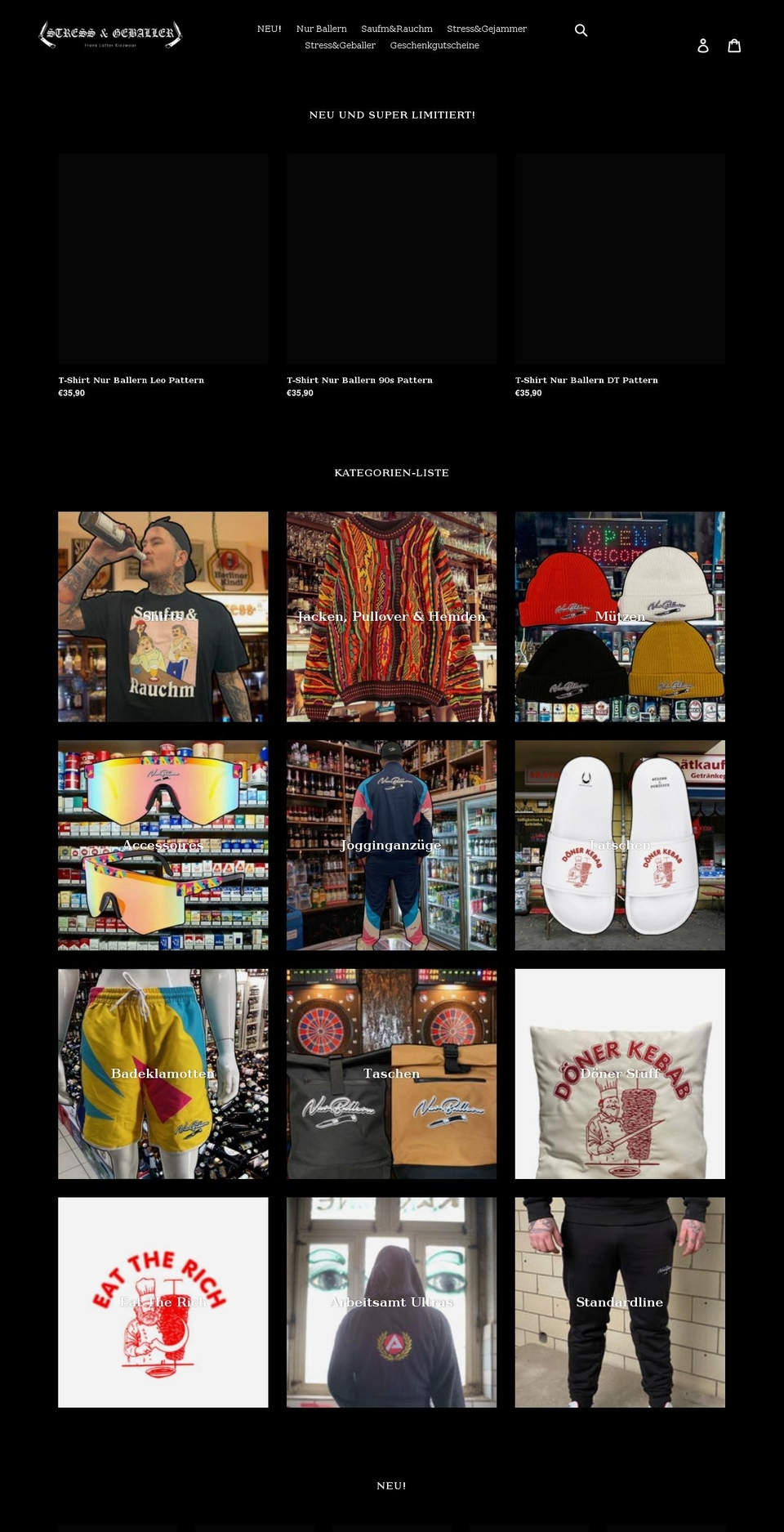 nurballern.com shopify website screenshot