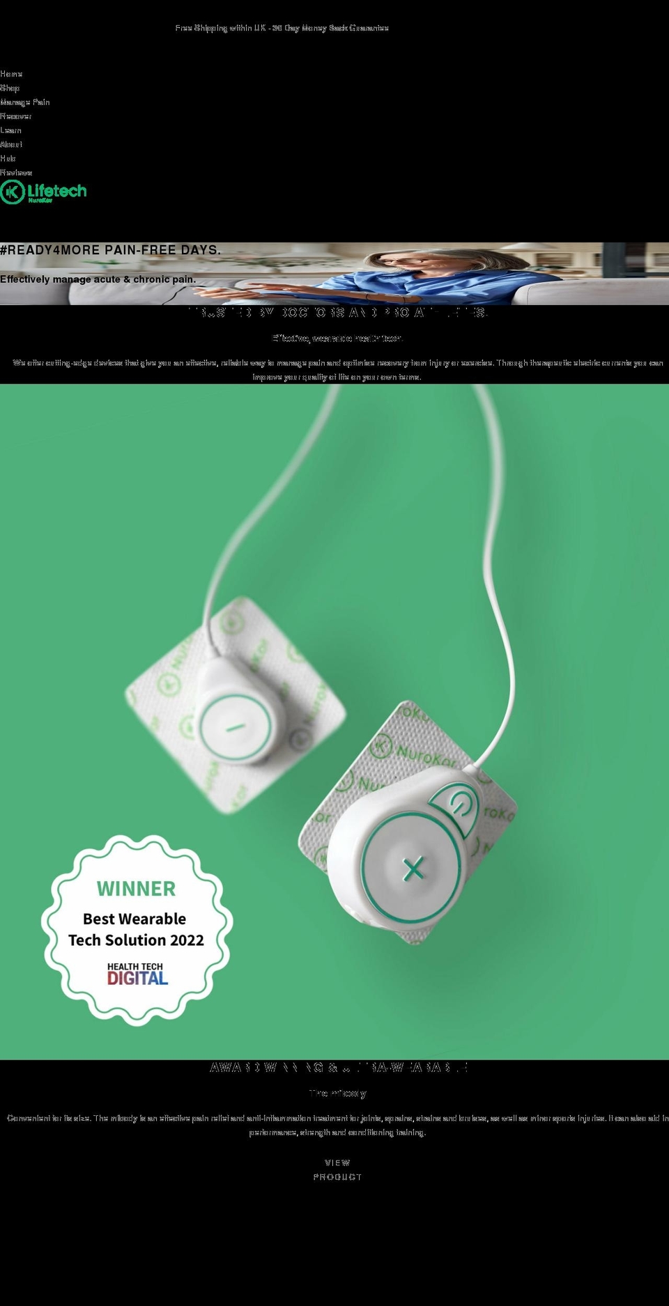 nurokor.co.uk shopify website screenshot