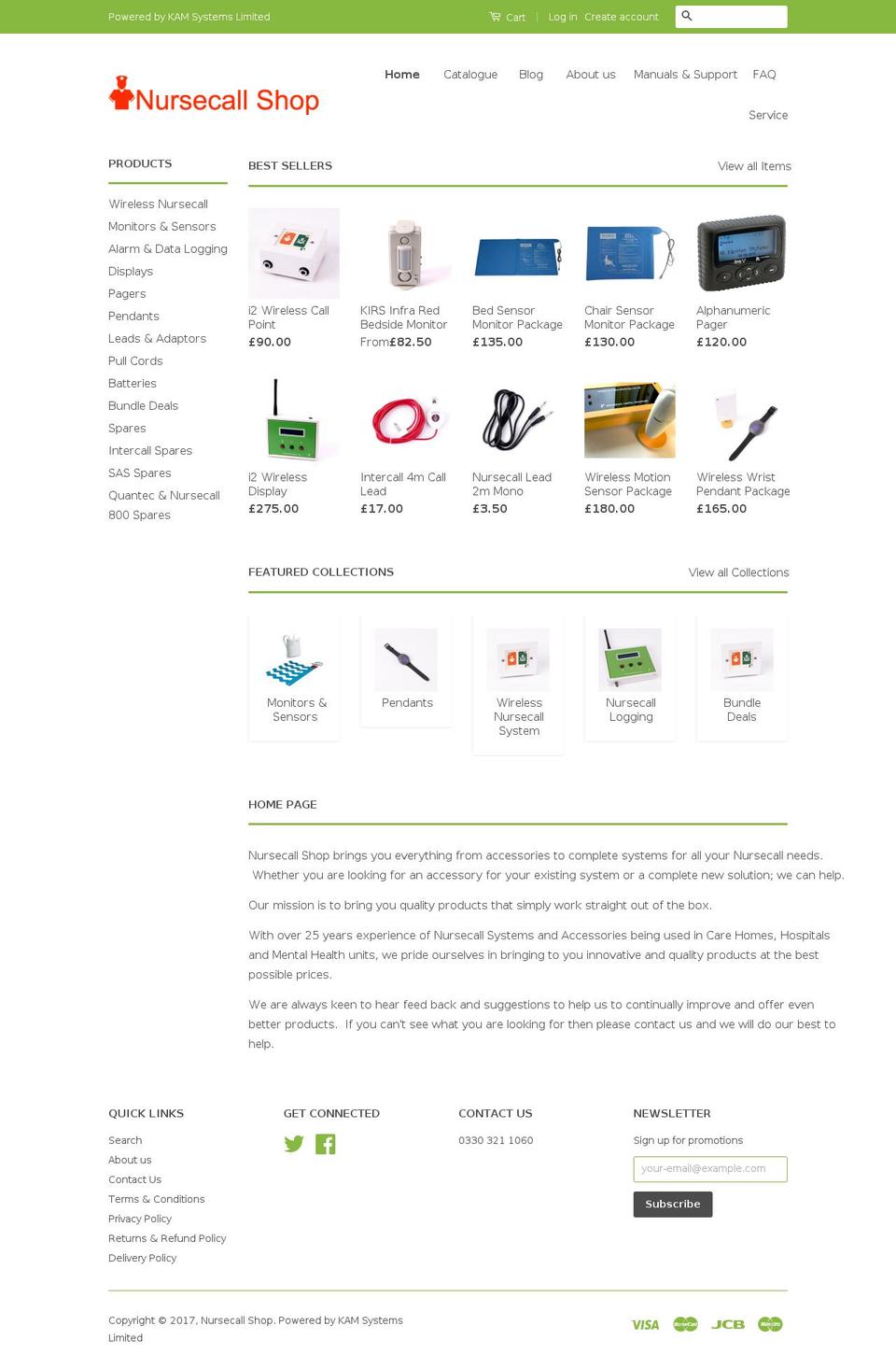 nursecallshop.info shopify website screenshot