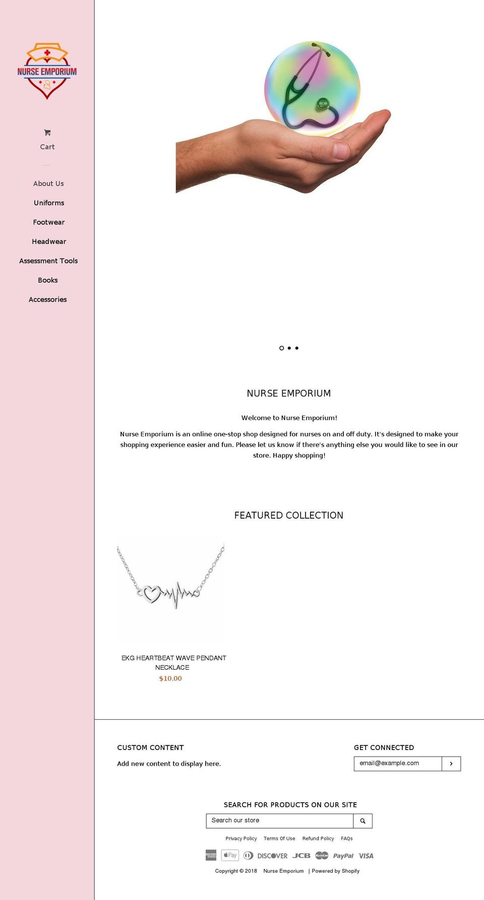 nurseemporium.com — Shopify storefront screenshot