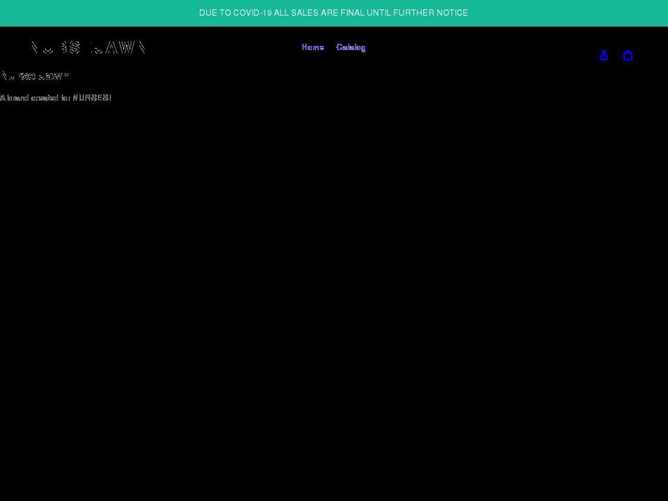 nursejawn.com shopify website screenshot