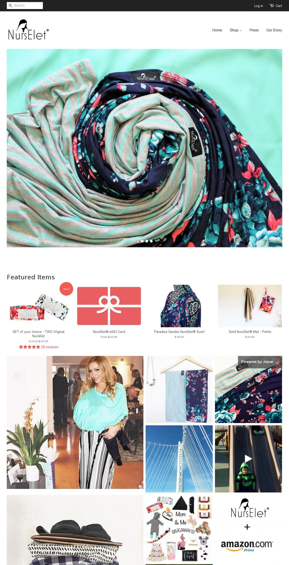 nurselet.com shopify website screenshot