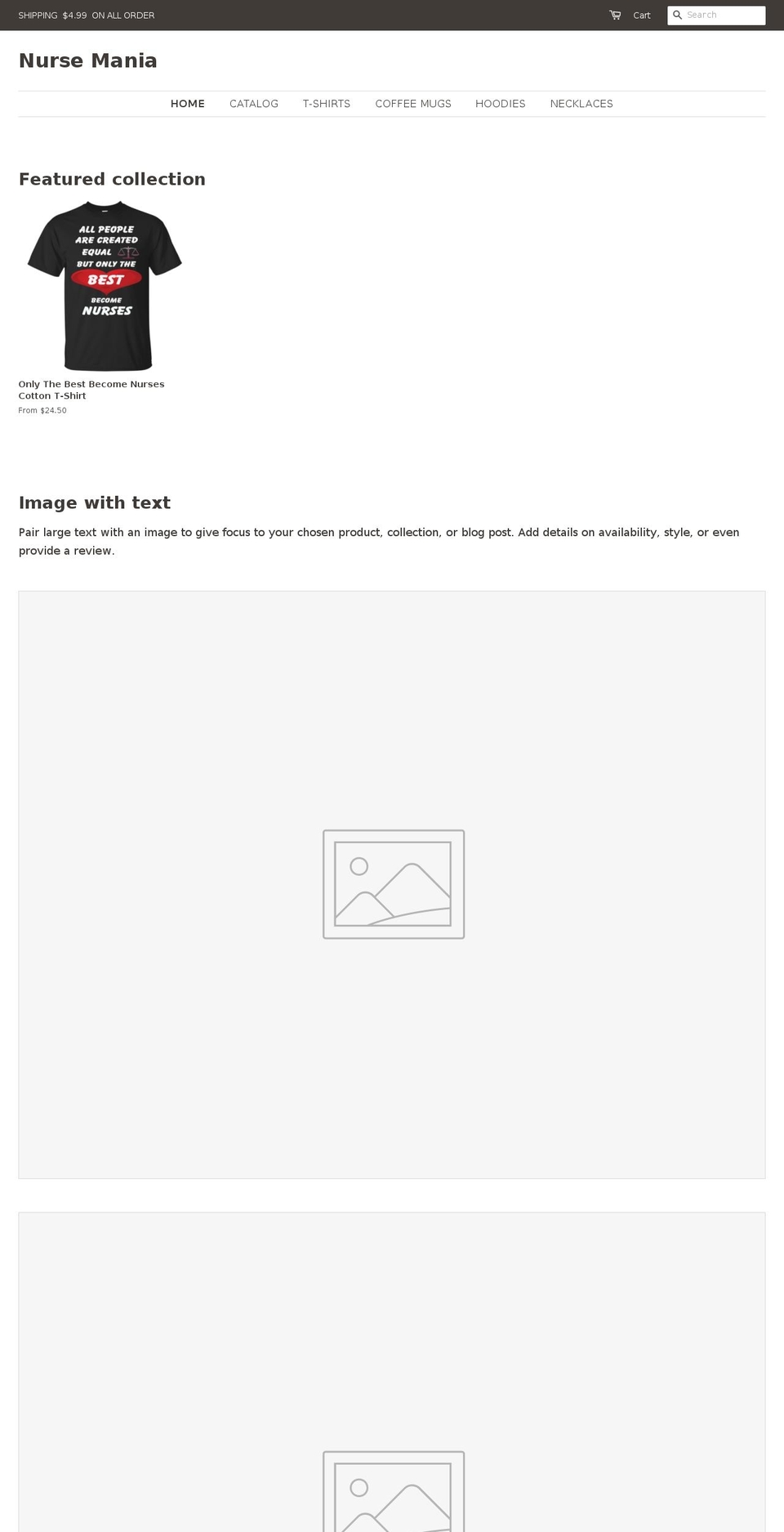 nursemania.com — Shopify storefront screenshot