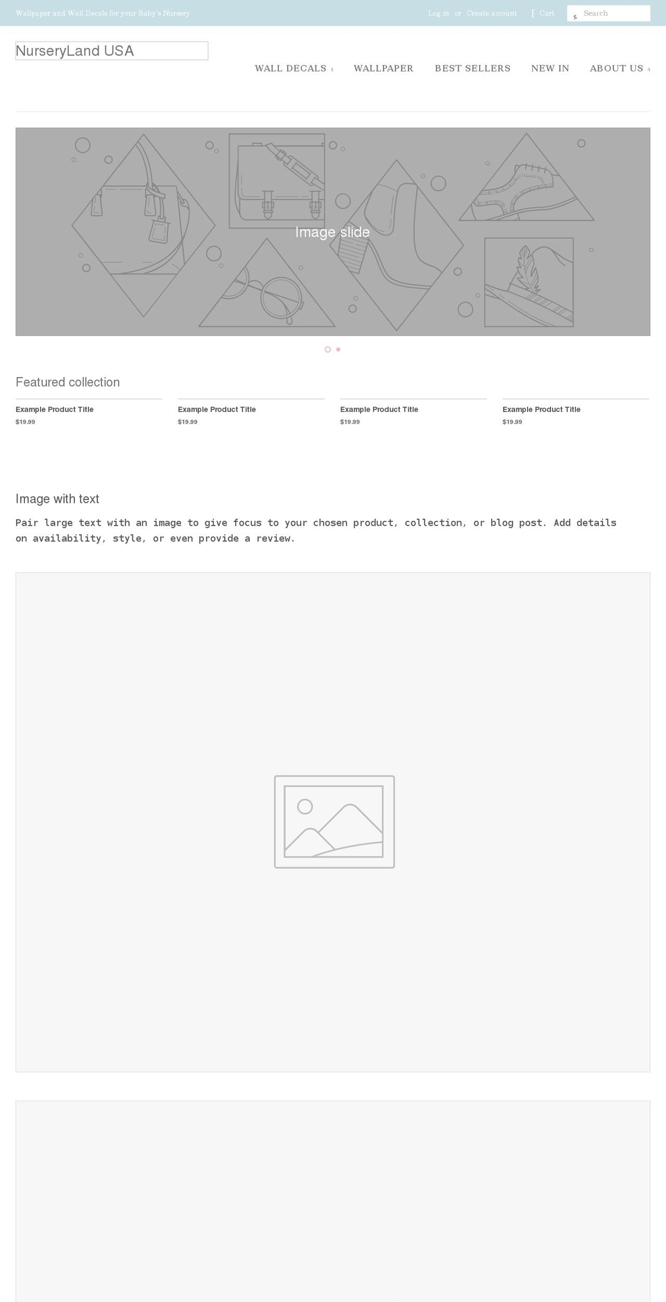 nurserylandusa.com shopify website screenshot
