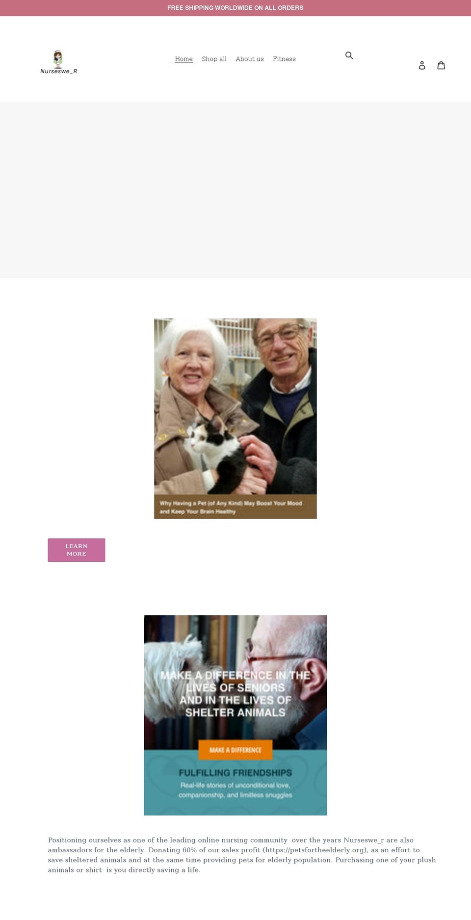 nurseswer.com shopify website screenshot