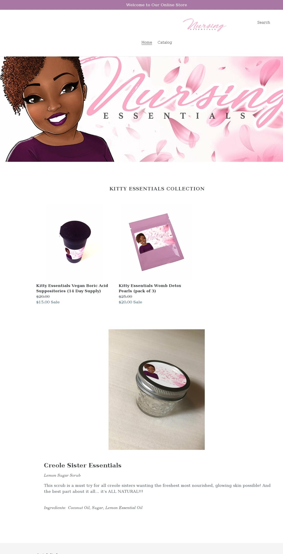 nursingess.com shopify website screenshot