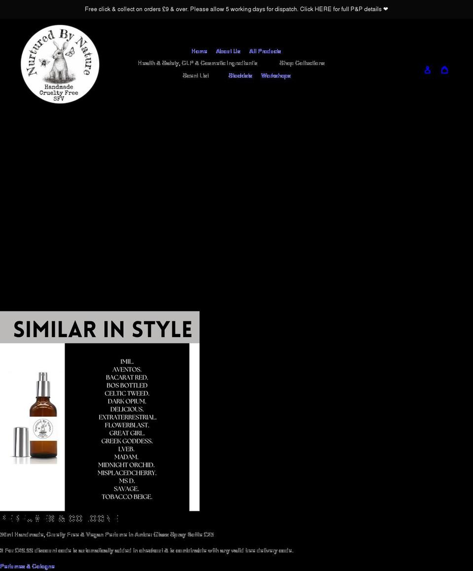 nurturedbynaturesfv.co.uk shopify website screenshot