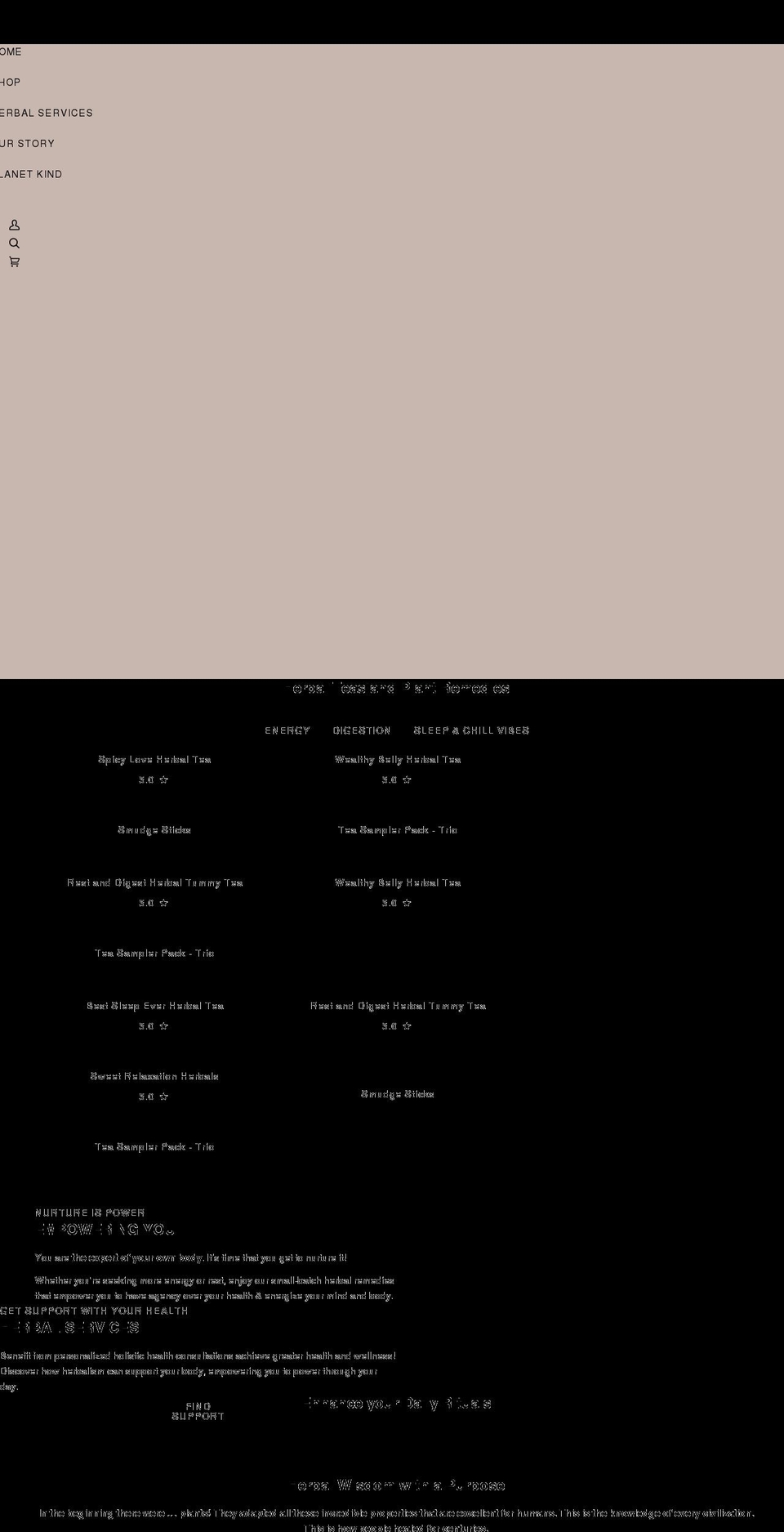nurtureforall.com shopify website screenshot