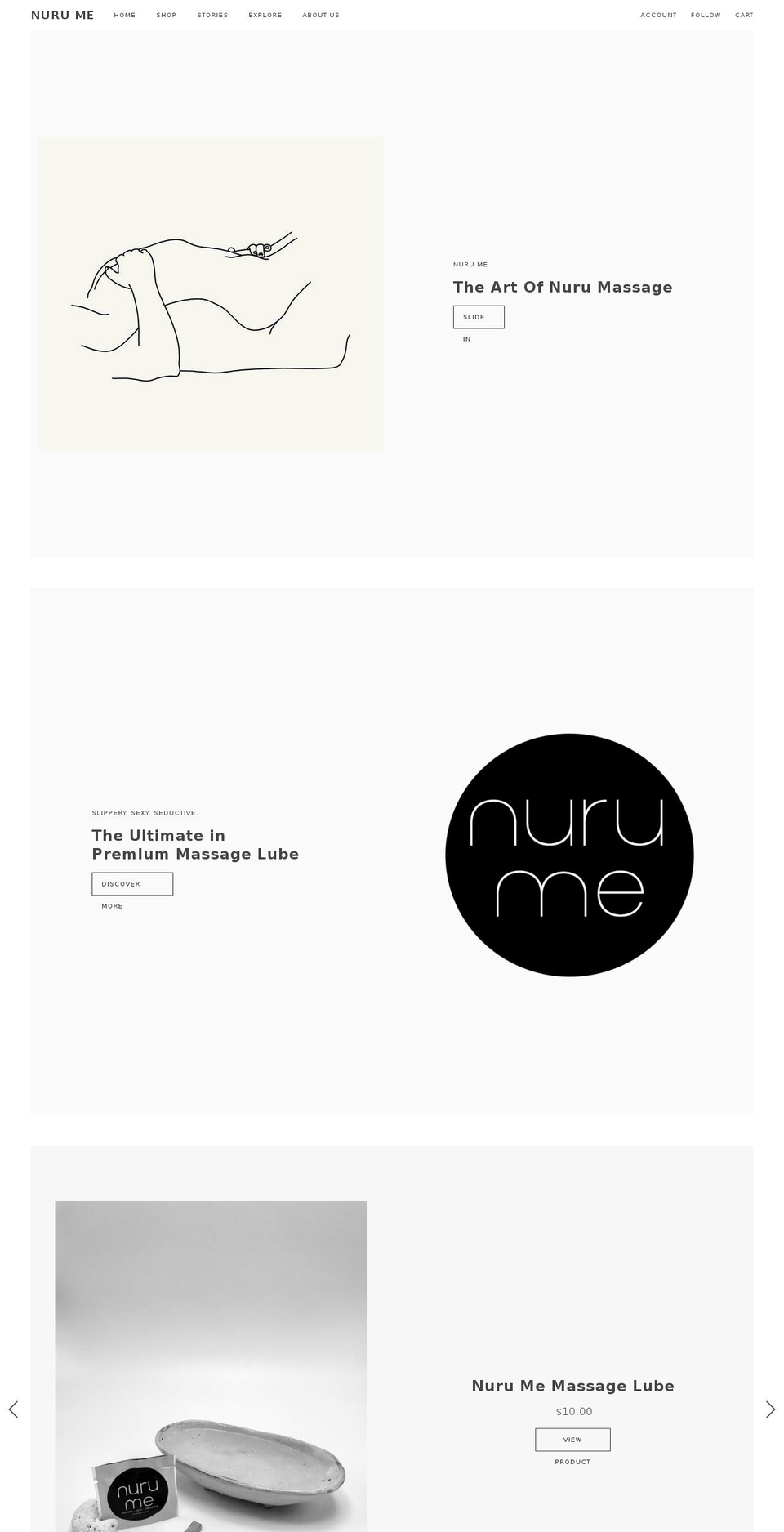 nurumelovesyou.com — Shopify storefront screenshot