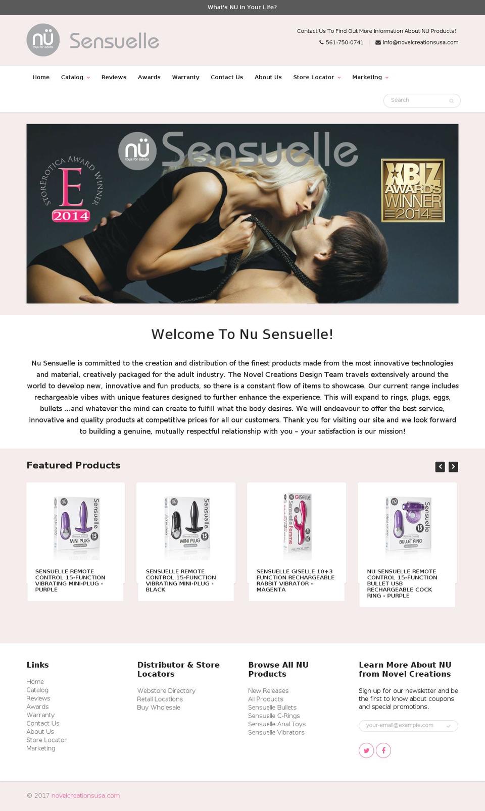 nusensuelle.com shopify website screenshot