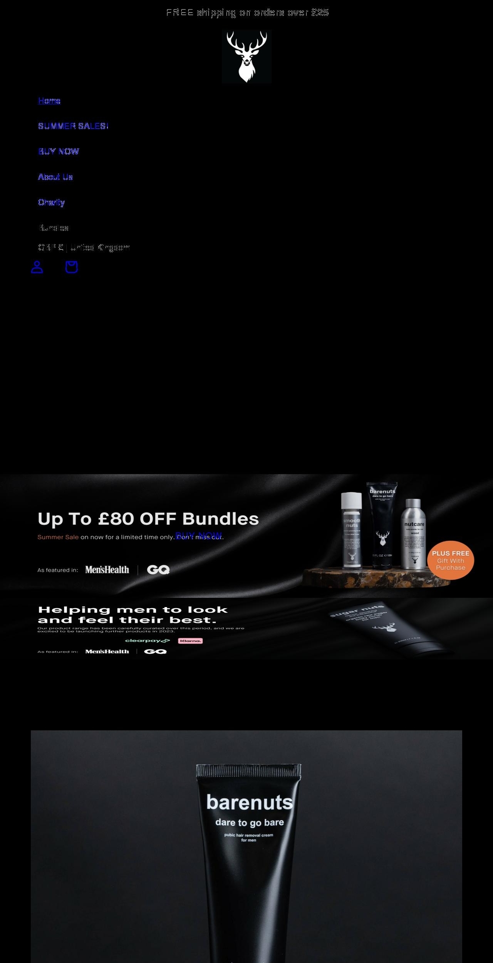 nutcare.co.uk shopify website screenshot