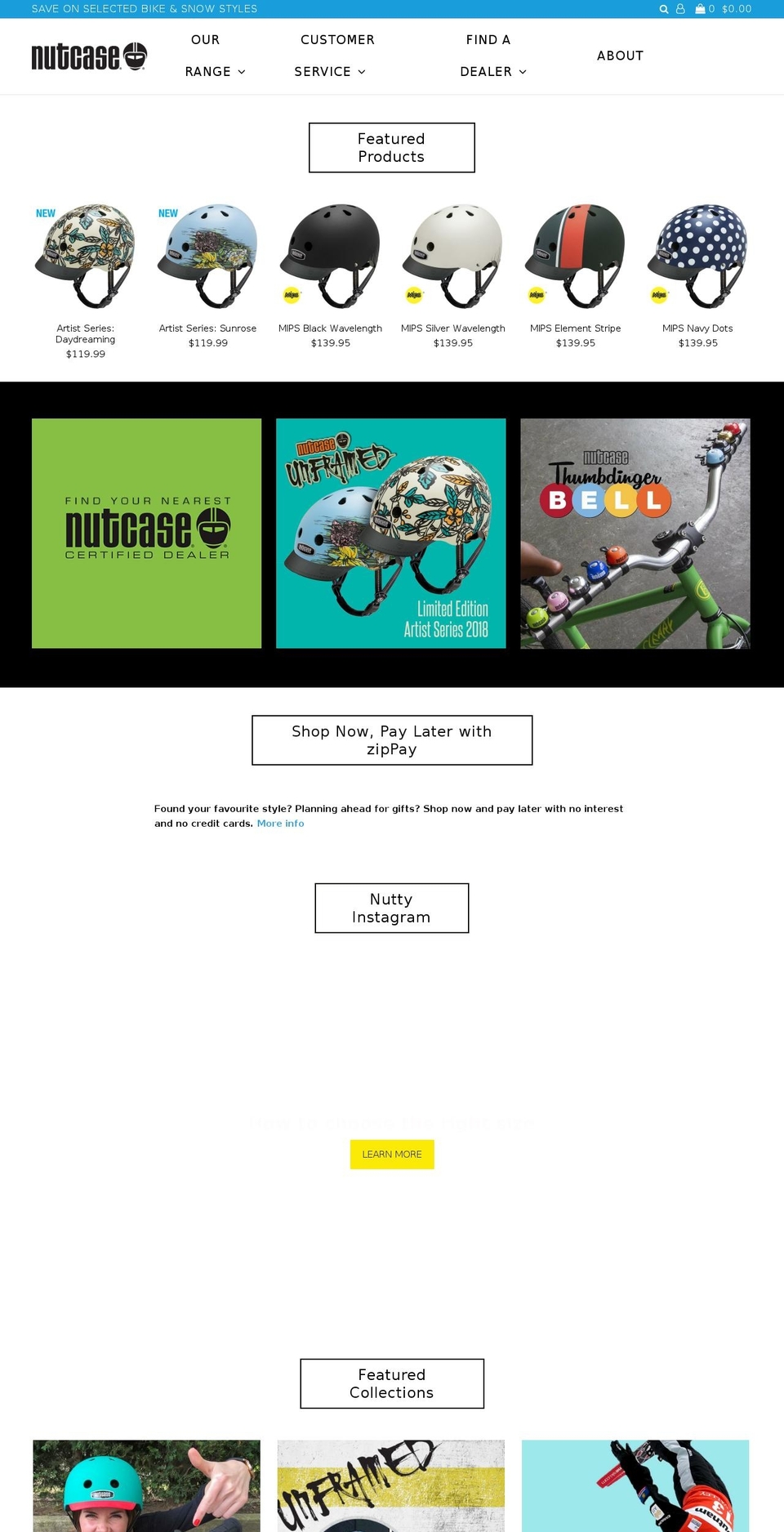nutcaseaustralia.com — Shopify storefront screenshot