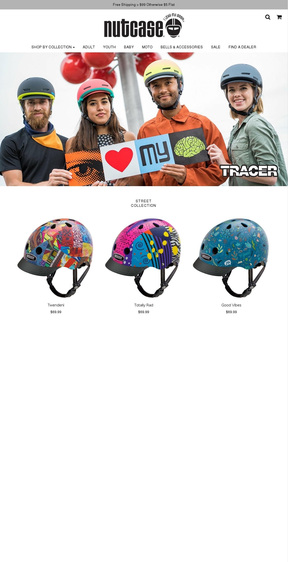 nutcasehelmets.in shopify website screenshot