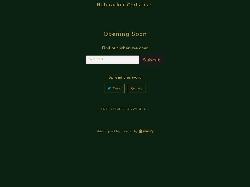 nutcrackeredinburgh.com shopify website screenshot