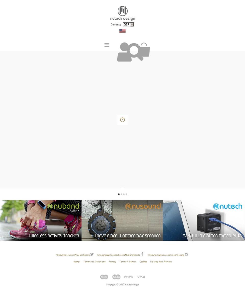 nutechdesign.com shopify website screenshot