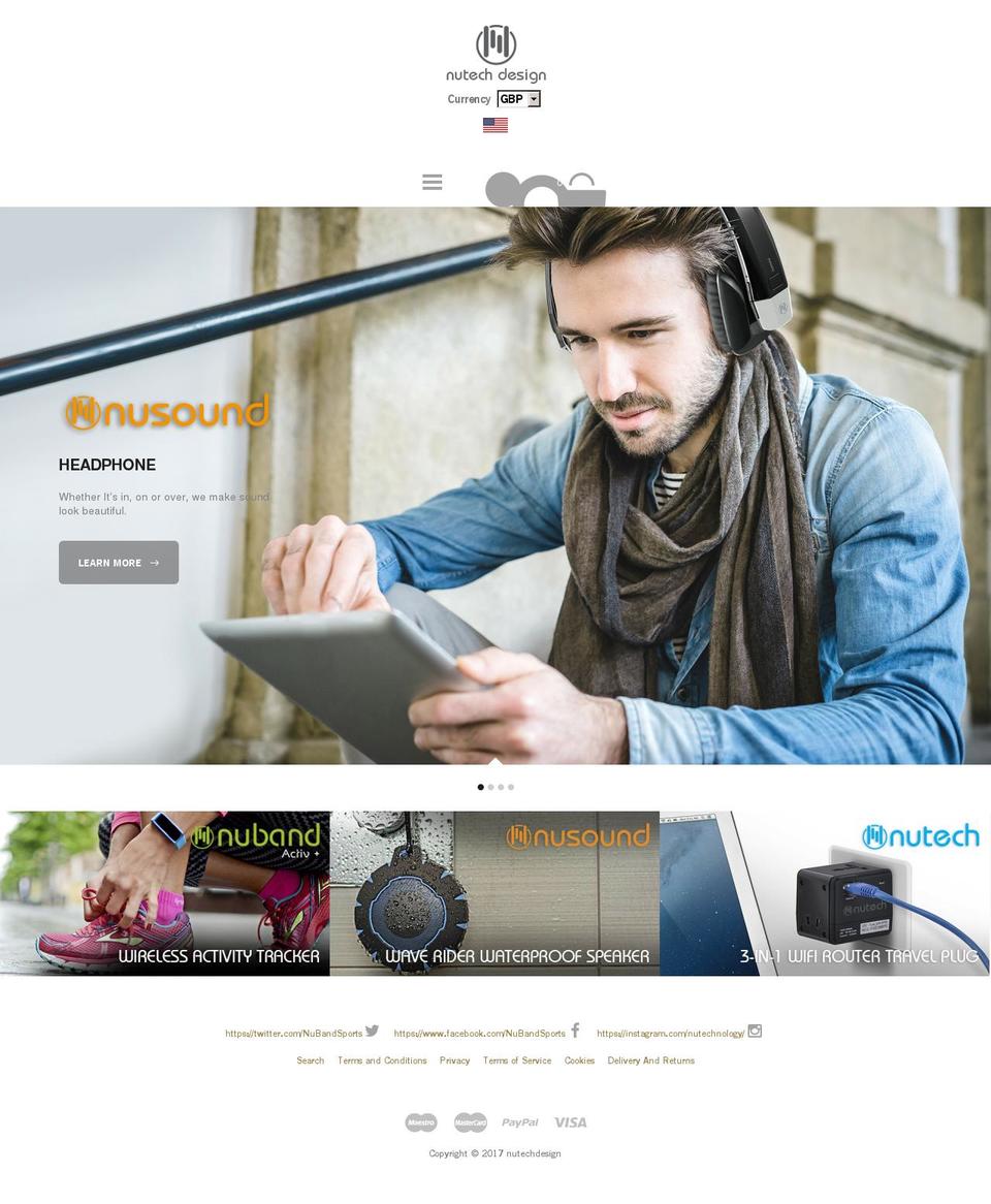 nutechdesign.org shopify website screenshot